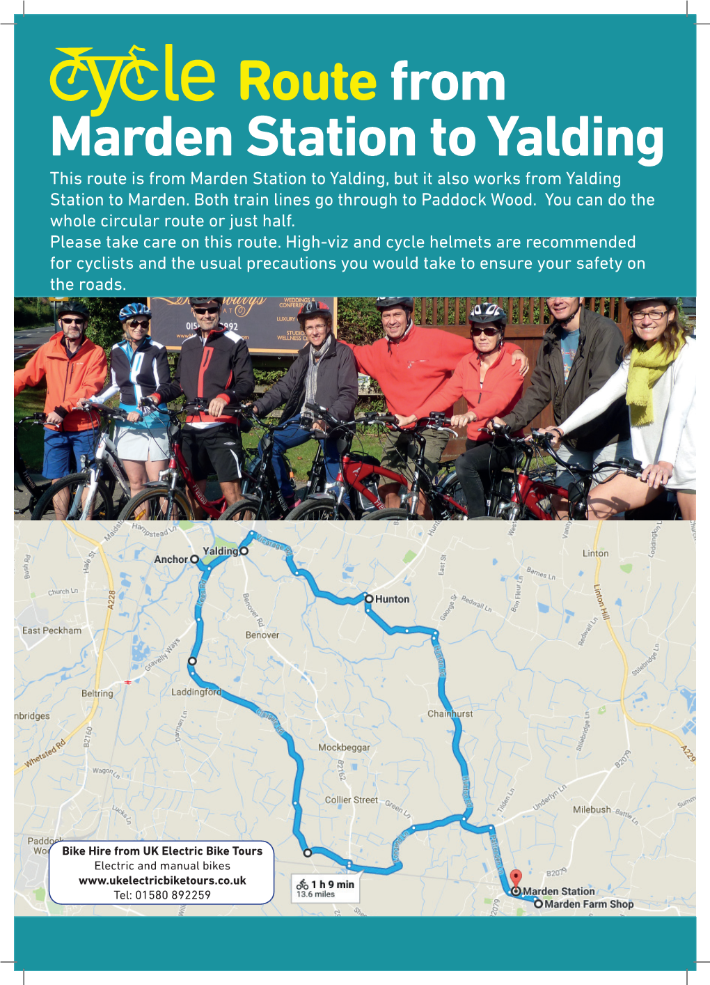 Routefrom Marden Station to Yalding