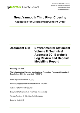 Great Yarmouth Third River Crossing Document 6.2: Environmental
