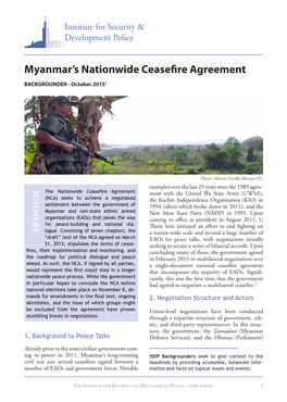 Myanmar's Nationwide Ceasefire Agreement
