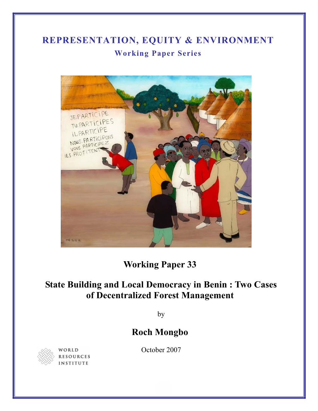 Working Paper 33