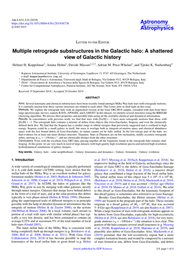 Multiple Retrograde Substructures in the Galactic Halo: a Shattered View of Galactic History Helmer H