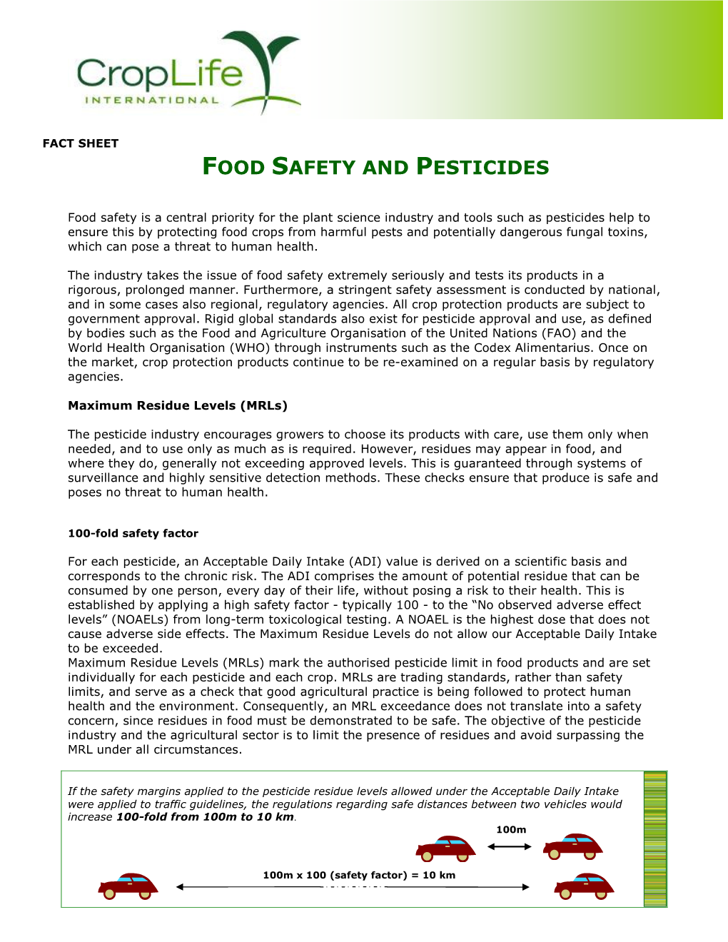 Food Safety and Pesticides