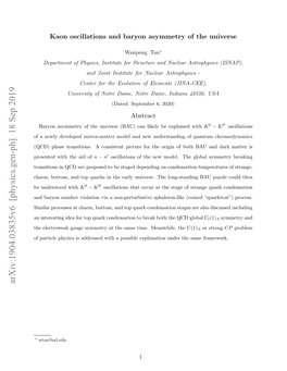 Kaon Oscillations and Baryon Asymmetry of the Universe