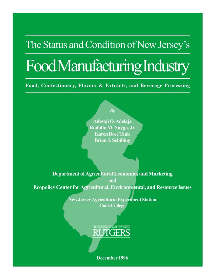 Food Manufacturing Ws
