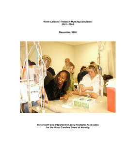 North Carolina Trends in Nursing Education: 2003 –2008