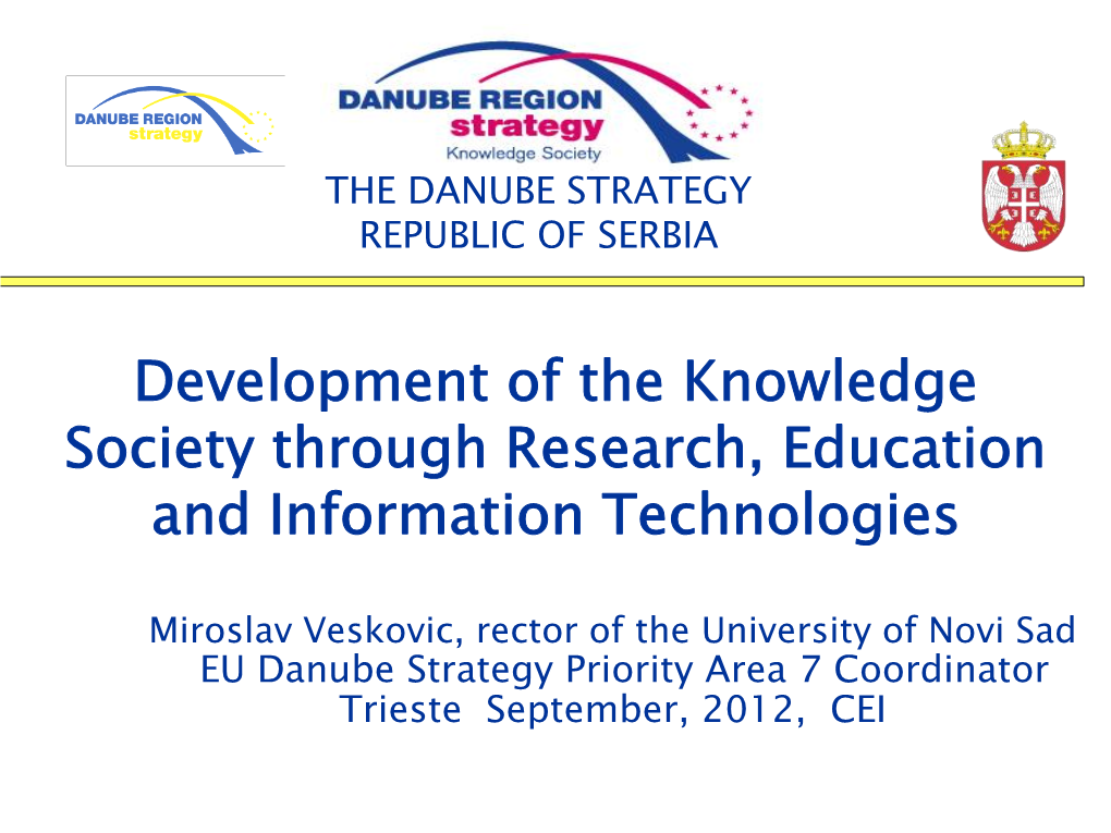 The Danube Strategy Serbia