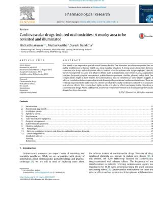 Cardiovascular Drugs-Induced Oral Toxicities: a Murky Area to Be Revisited and Illuminated