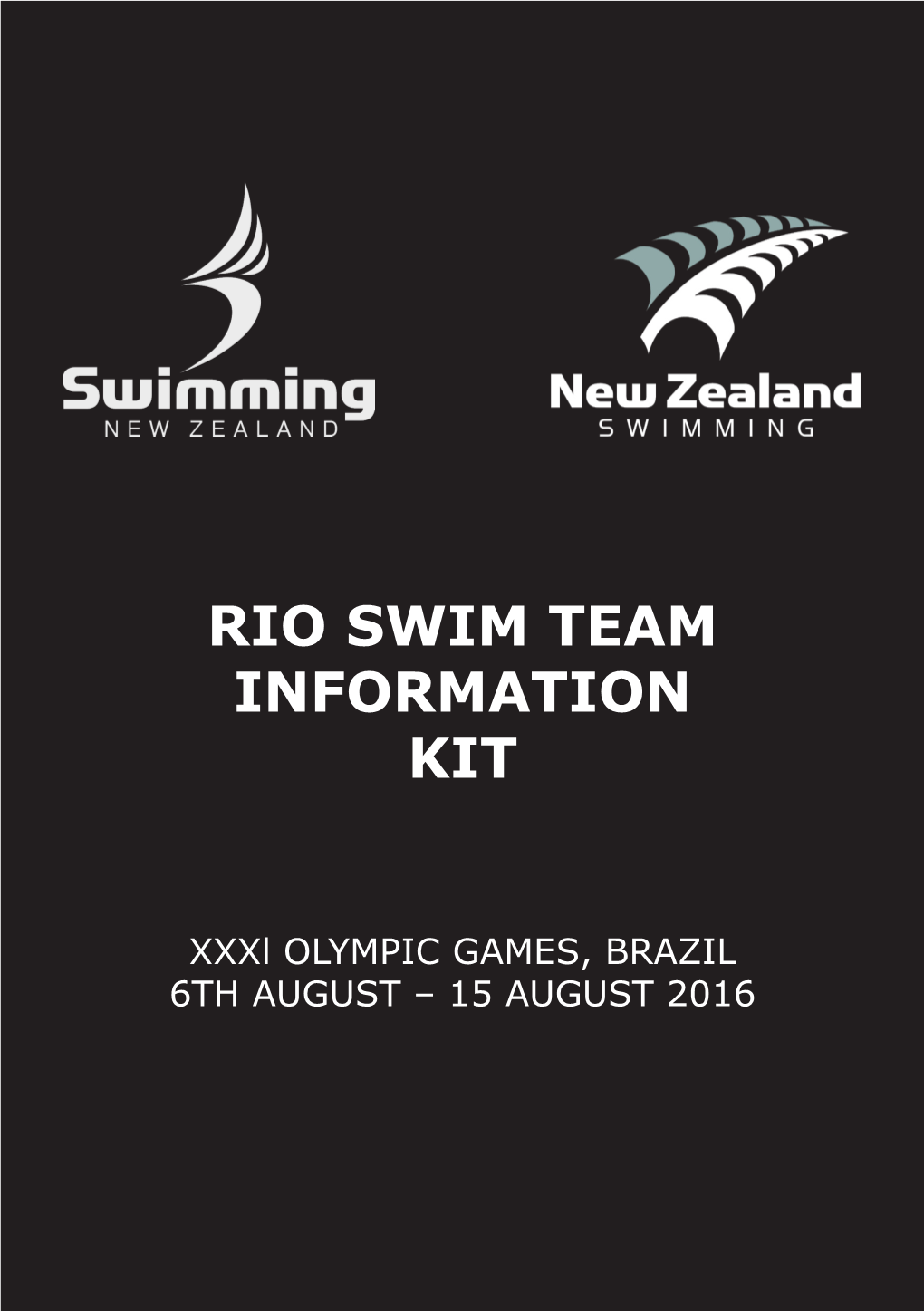 Rio Swim Team Information Kit