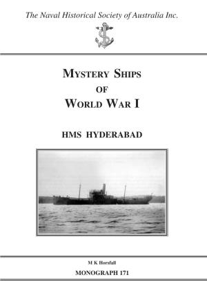 Mystery Ships of World War I Hms Hyderabad