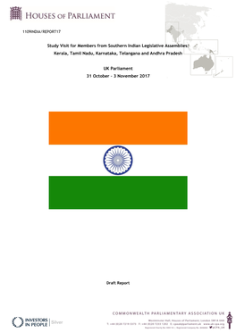 Study Visit for Members from Southern Indian Legislative Assemblies: Kerala, Tamil Nadu, Karnataka, Telangana and Andhra Pradesh