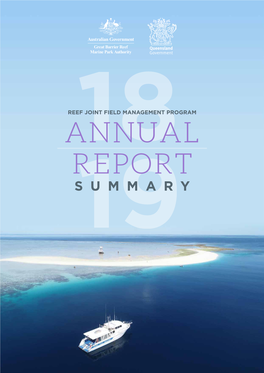 Reef Joint Field Management Program Annual Report Summary