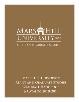 Adult and Graduate Studies