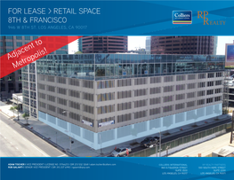 For Lease &gt; Retail Space
