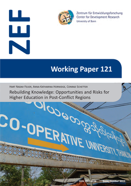 Opportunities and Risks for Higher Education in Post-Conflict Regions