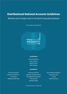 DINA-Distributional National Accounts