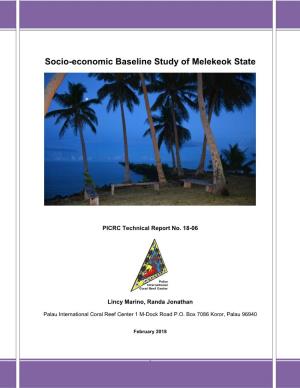 Socio-Economic Baseline Study of Melekeok State