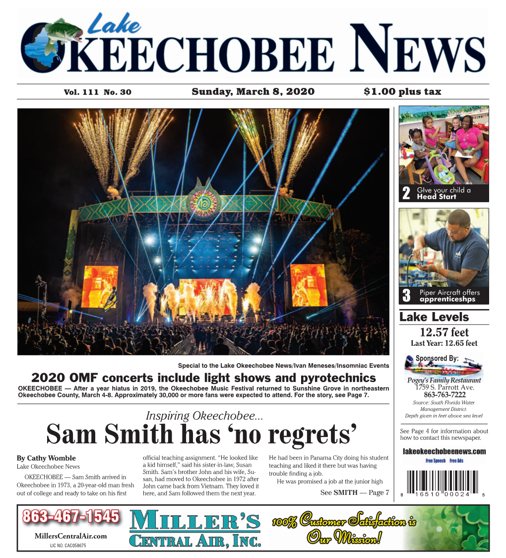 Sam Smith Has ‘No Regrets’ How to Contact This Newspaper