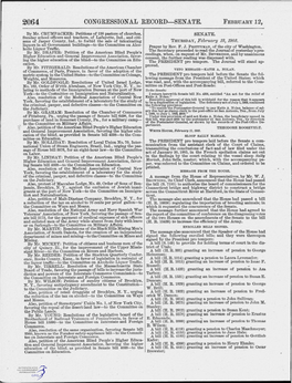 2064 Congressional Record-Senate. February 12