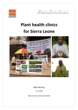 Plant Health Clinics for Sierra Leone