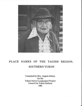 Place Names of the Tagish Region, Southernyukon