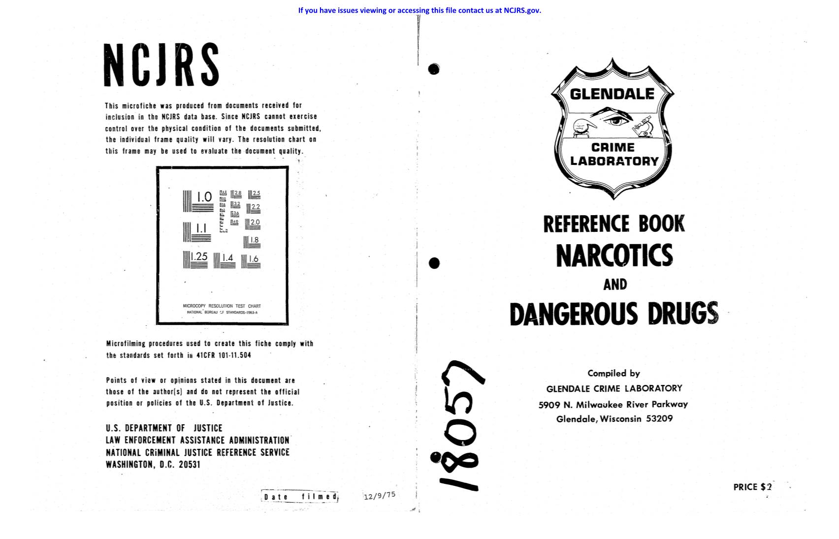 Narcotics Dangerous Drugs