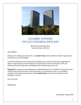 Leaside Towers Tenant Information Kit