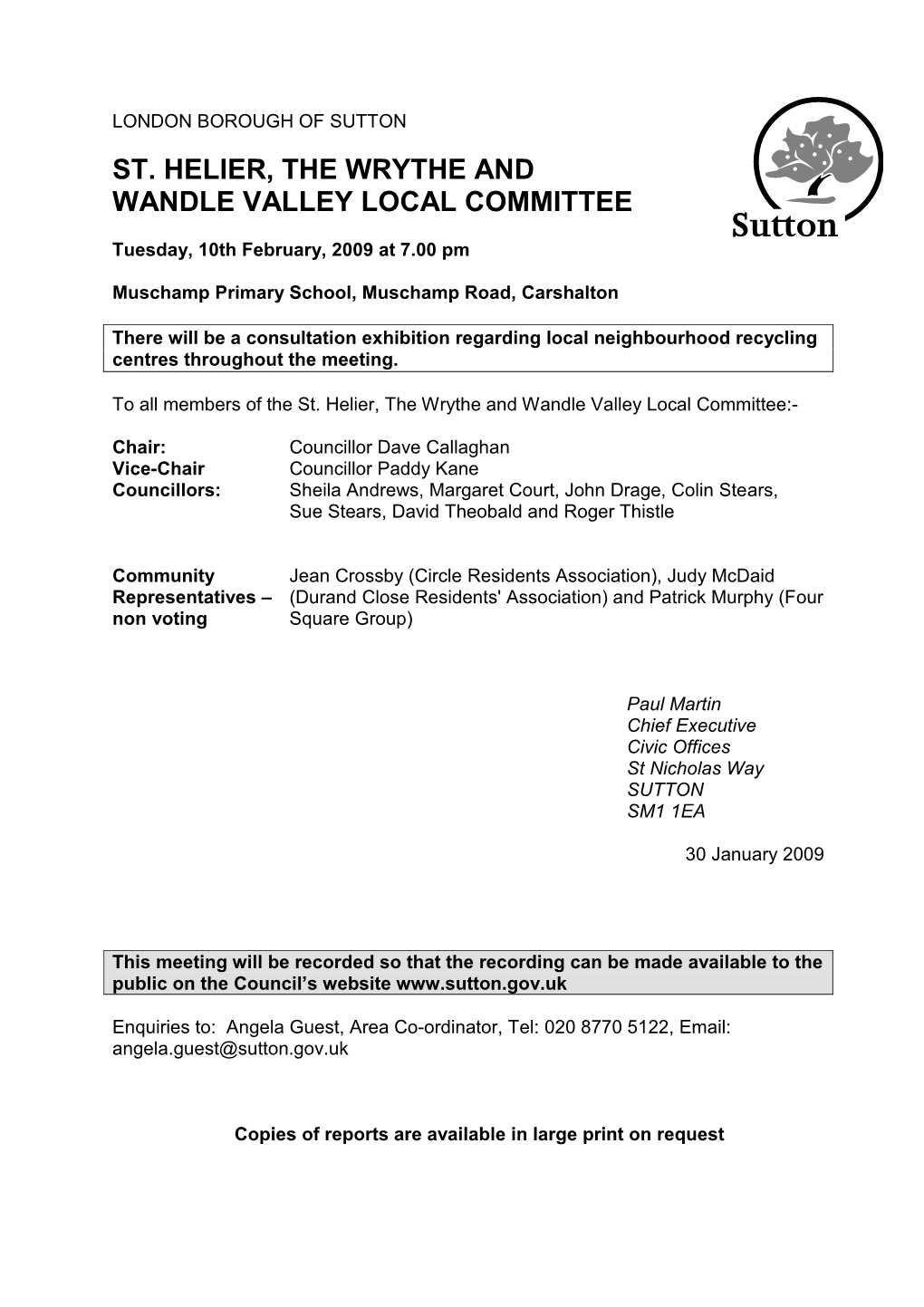 St. Helier, the Wrythe and Wandle Valley Local Committee