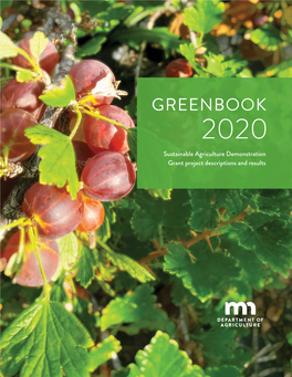 Greenbook 2020 Sustainable Agriculture Demonstration Grant Project Descriptions and Results GREENBOOK 2020