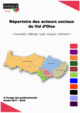 Répertoire Des Acteurs Sociaux Du Val D'oise