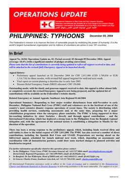 PHILIPPINES: TYPHOONS December 09, 2004
