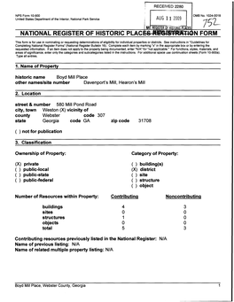 NATIONAL REGISTER of HISTORIC PLACES-Rgsfsiwfltiqn FORM