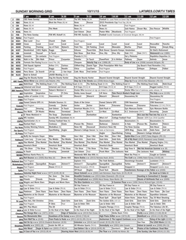 Sunday Morning Grid 10/11/15 Latimes.Com/Tv Times