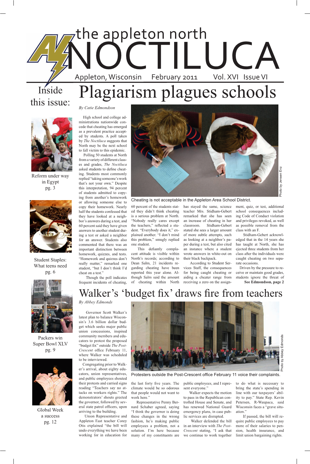 Plagiarism Plagues Schools This Issue: by Catie Edmondson