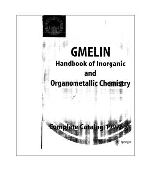 Gmelin Catalog