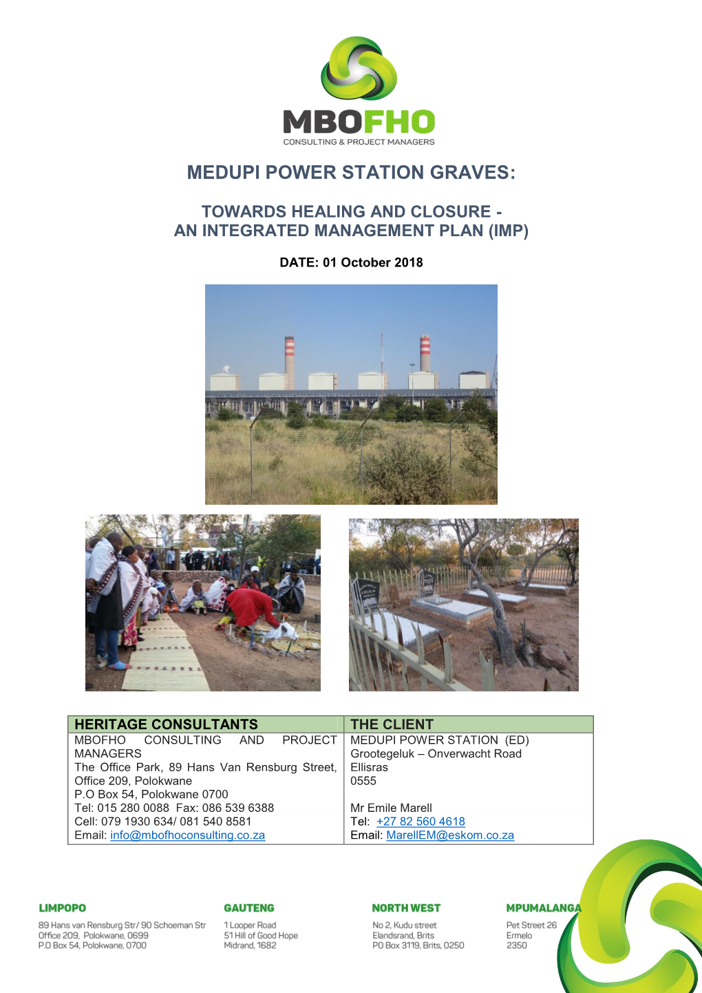 Medupi Power Station Graves