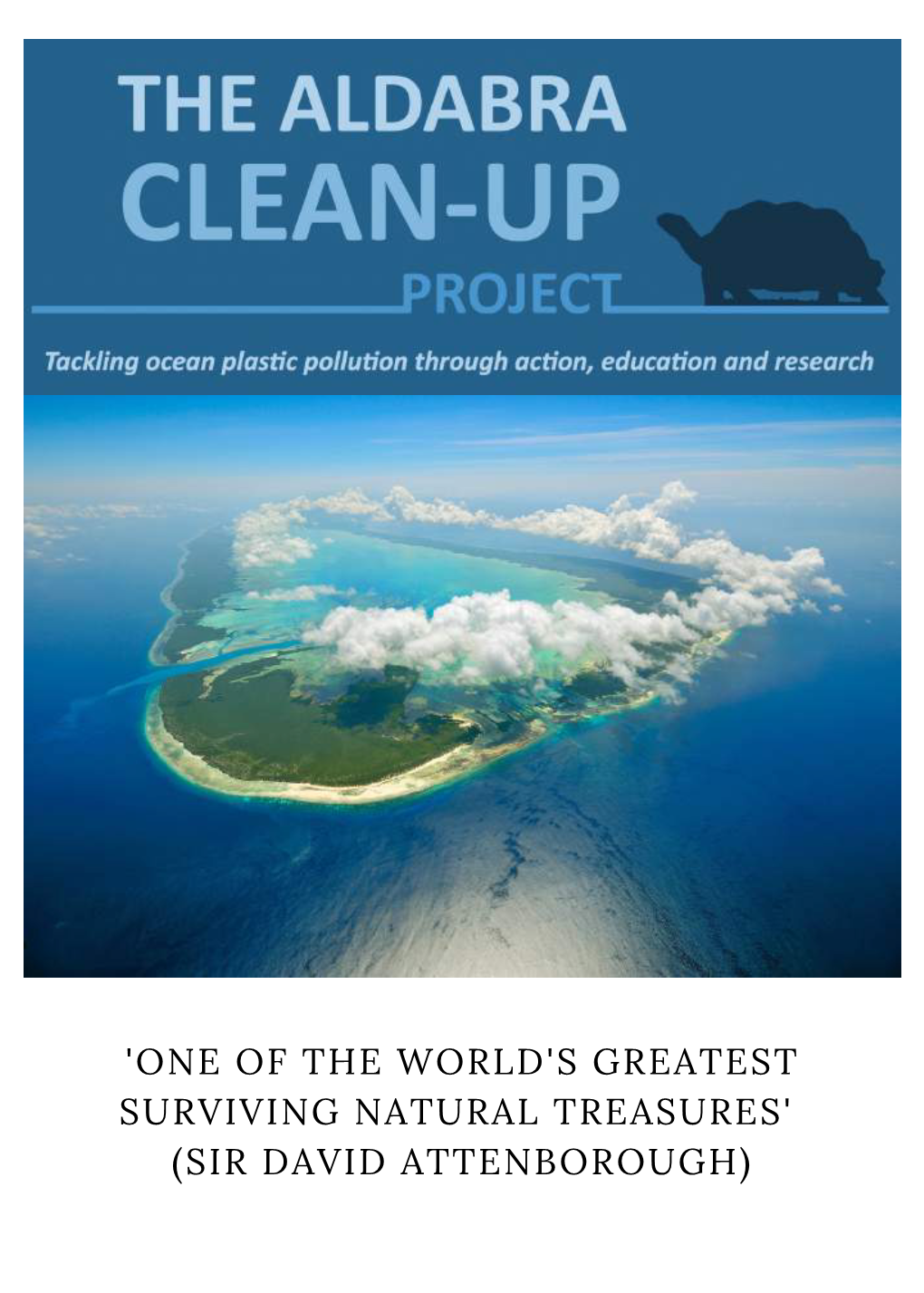 Aldabra Clean up Project! Sponsors of the Project! Project
