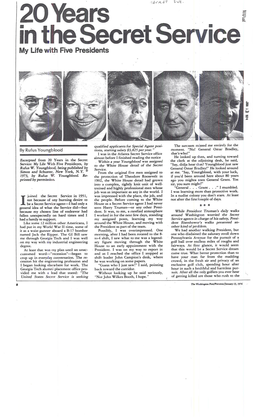 20 Years in the Secret Service My Life with Five Presidents