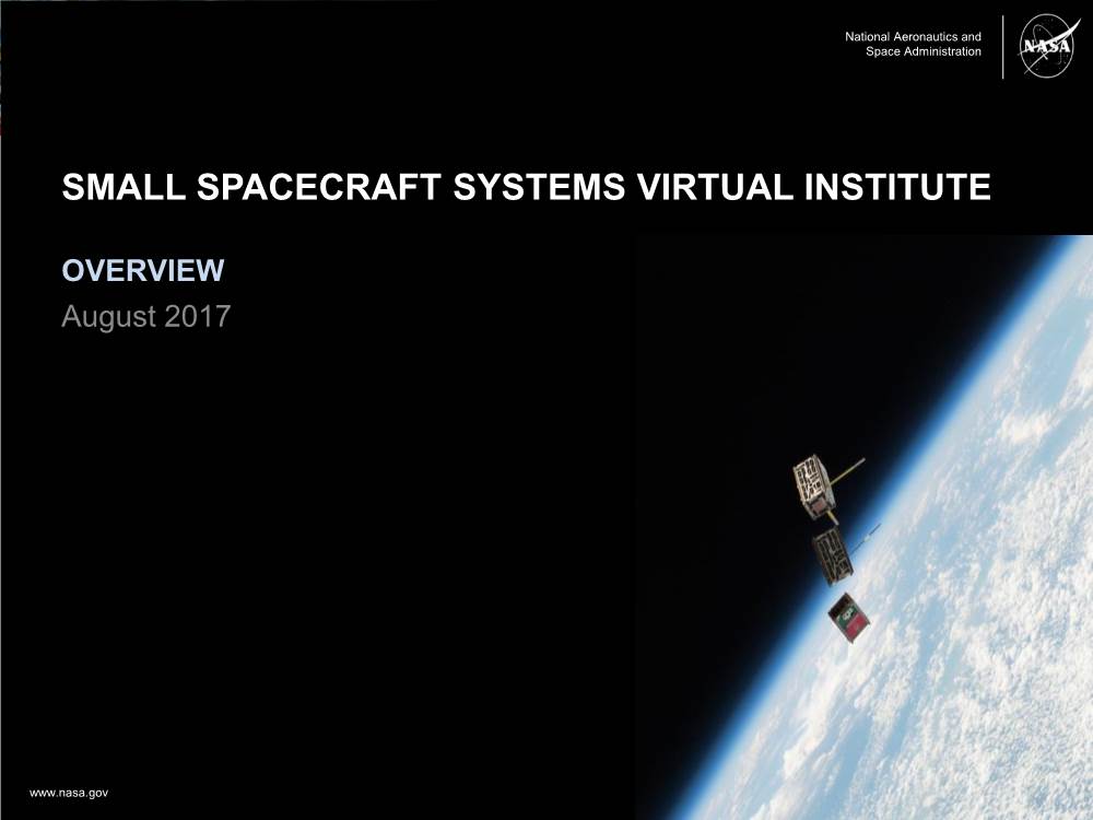 Small Spacecraft Systems Virtual Institute