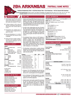 Football Game Notes