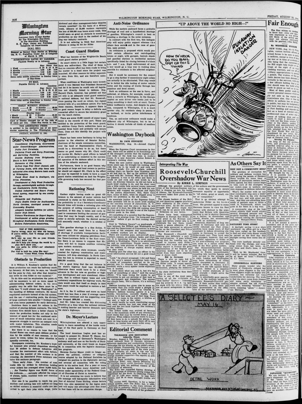 The Wilmington Morning Star (Wilmington, N.C.). 1941-08-15 [P