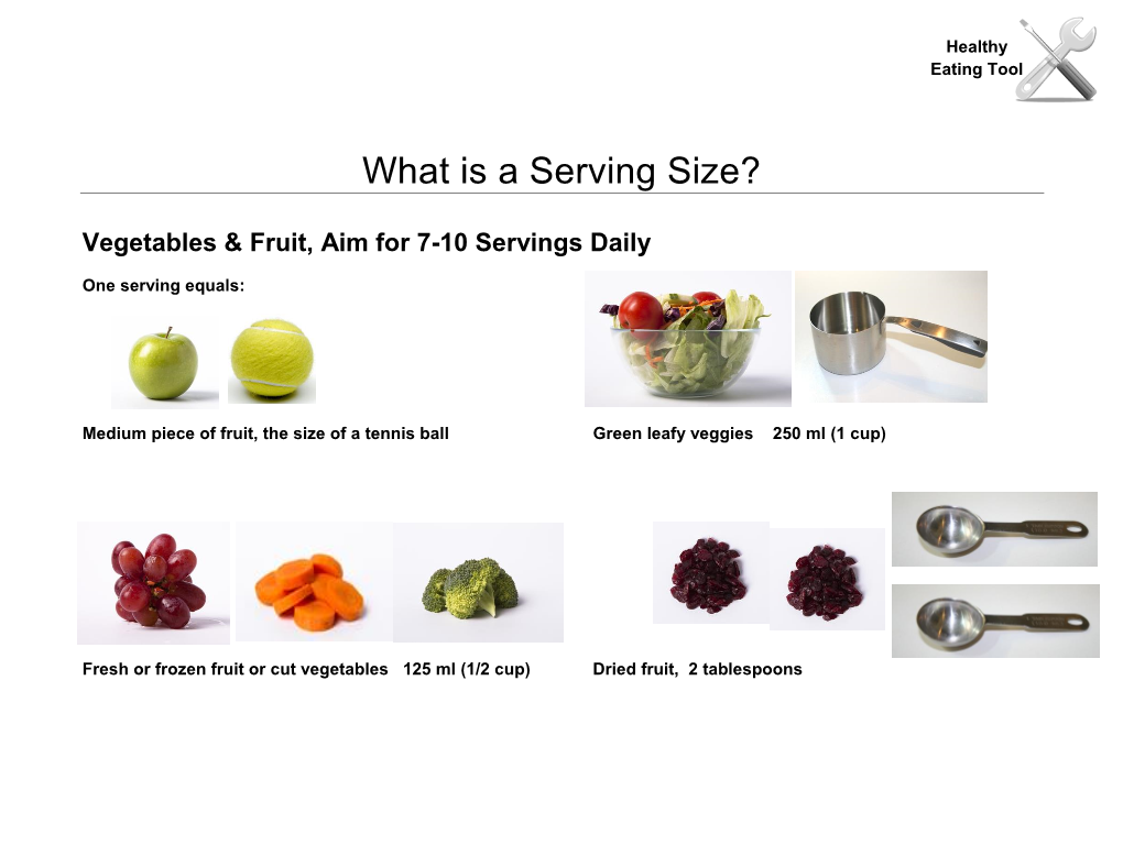 What Is a Serving Size?