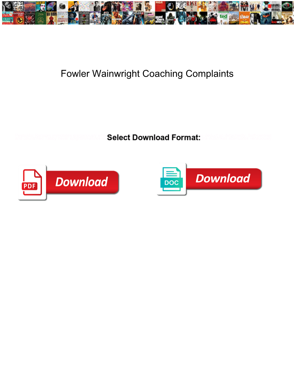 Fowler Wainwright Coaching Complaints