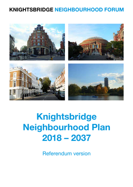 Knightsbridge Neighbourhood Plan 2018 – 2037