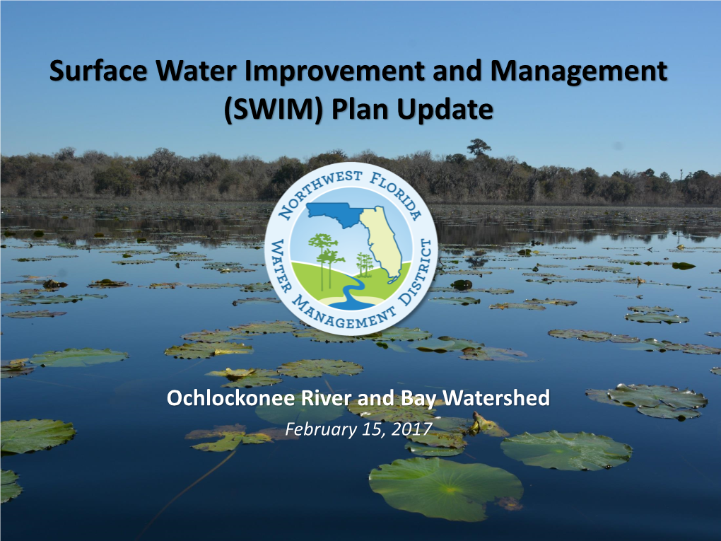 Surface Water Improvement and Management (SWIM) Plan Update