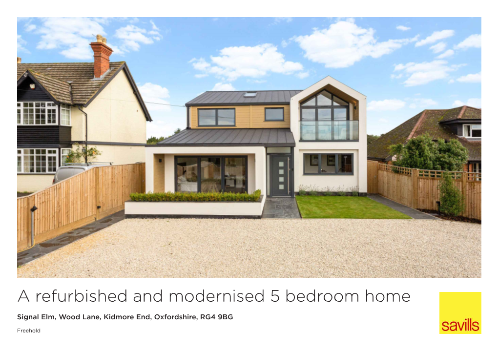 A Refurbished and Modernised 5 Bedroom Home