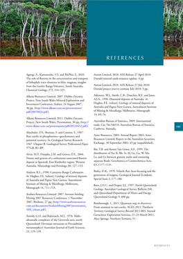 THE MAJOR RARE-EARTH-ELEMENT DEPOSITS of AUSTRALIA: GEOLOGICAL SETTING, EXPLORATION, and RESOURCES Carew, J