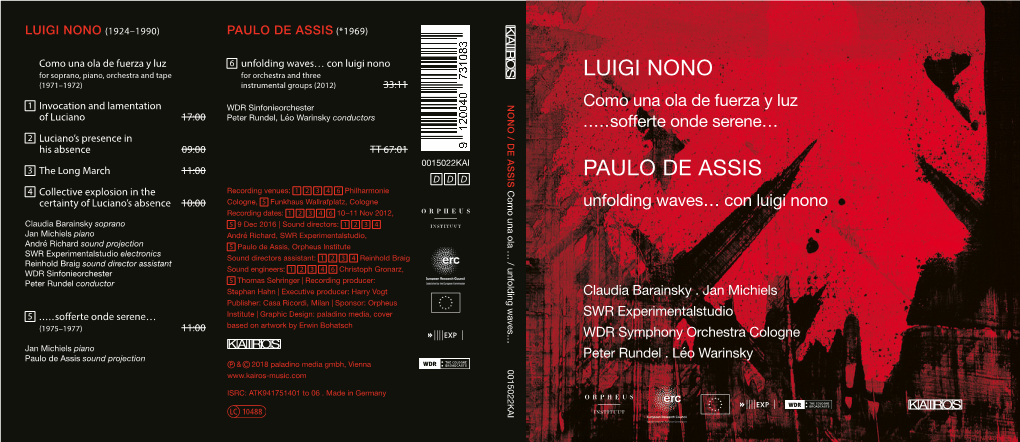 Luigi Nono Paulo De Assis