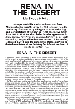 RENA in the DESERT Lia Swope Mitchell