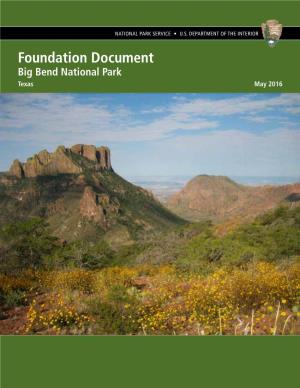 Foundation Document, Big Bend National Park