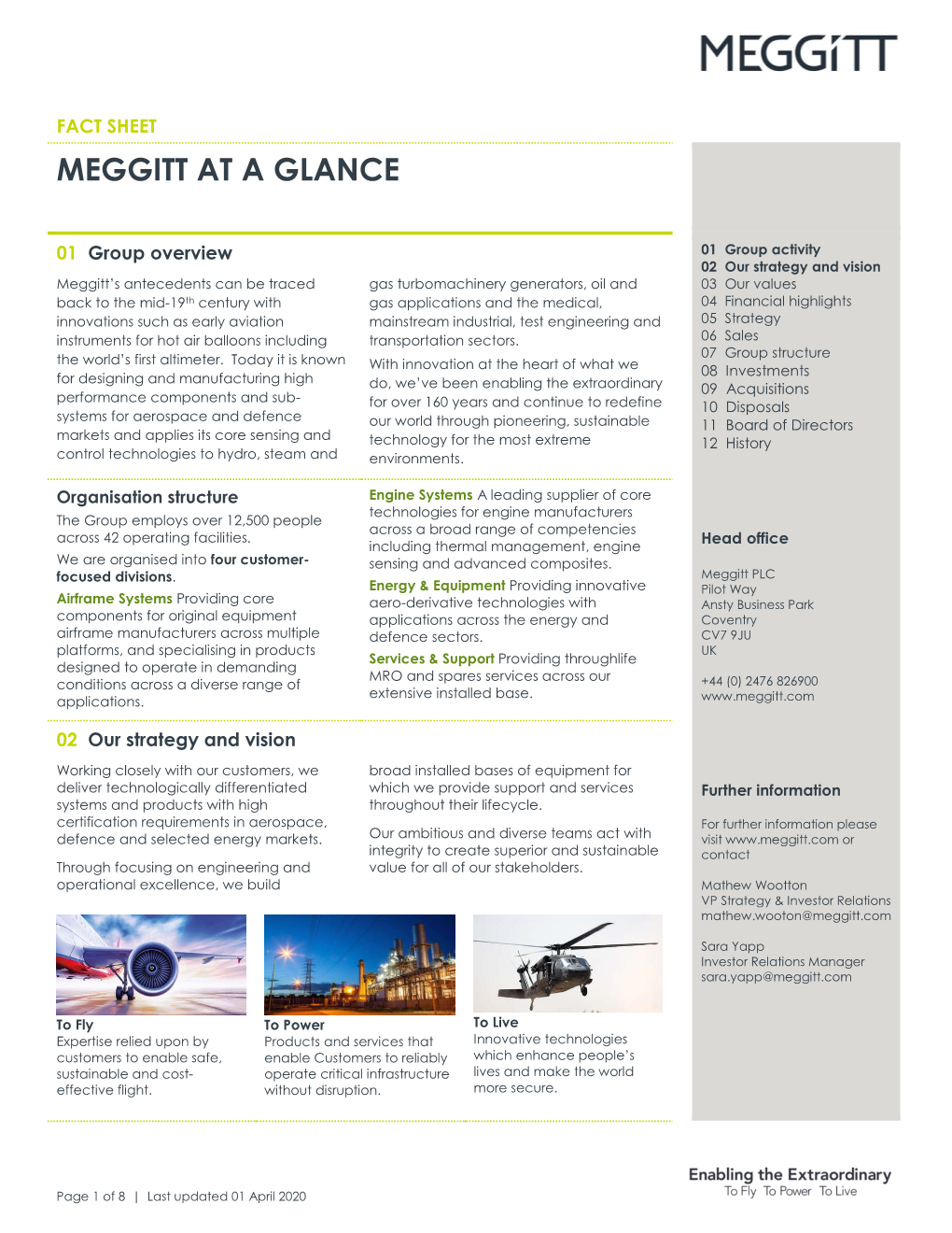 Meggitt at a Glance